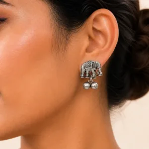 Tribal Elephant Stud Earrings